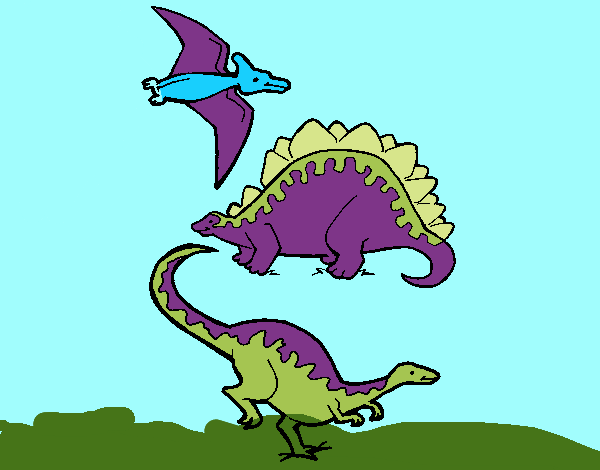 Tres clases de dinosaurios