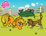 Applejack y Winona