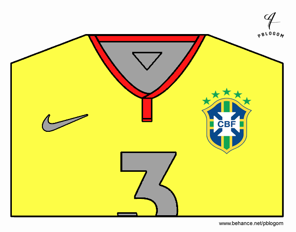 Camiseta del mundial de fútbol 2014 de Brasil