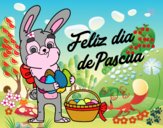 Conejo con muchos huevos de Pascua