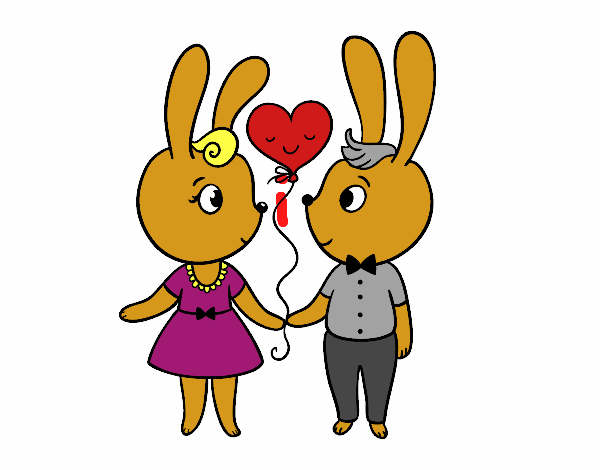 conejos enamorados