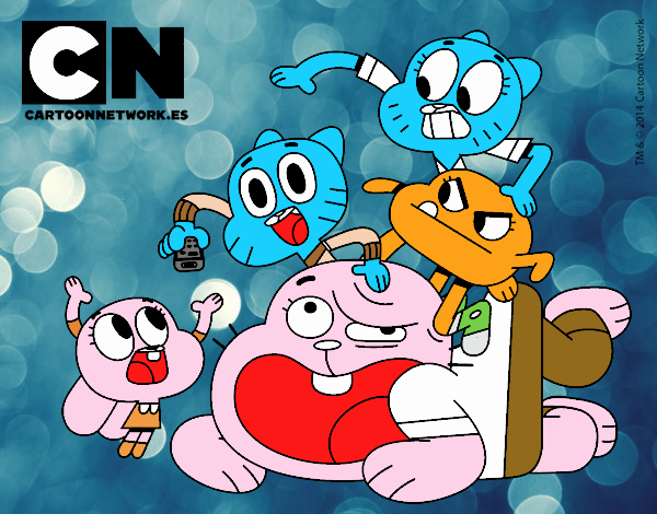 la familia inscribible  de gumball