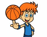 Jugador de baloncesto junior