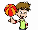 Jugador de baloncesto junior