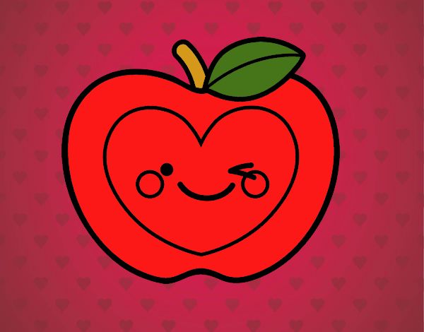 Manzana corazón