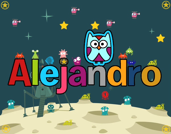 Alejandro en la Luna.