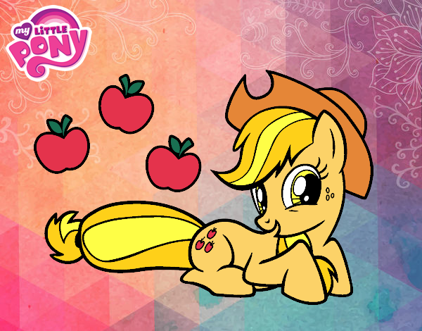 Applejack y sus manzanas de mi little poni