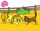 Applejack y Winona