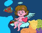 Cupido en una nube