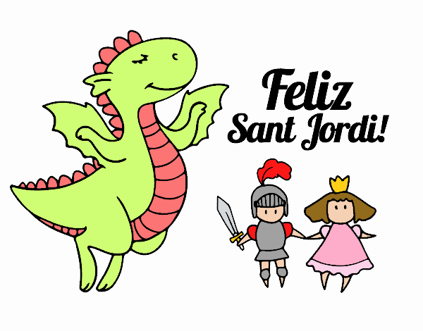 Sant Jordi y el dragon son amigos