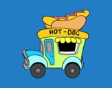 Food truck de perritos calientes