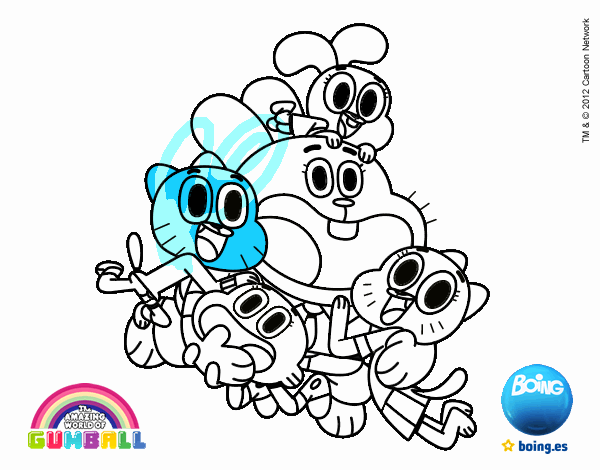 Gumball y amigos contentos