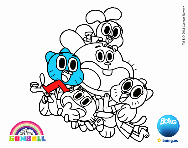 Gumball y amigos contentos