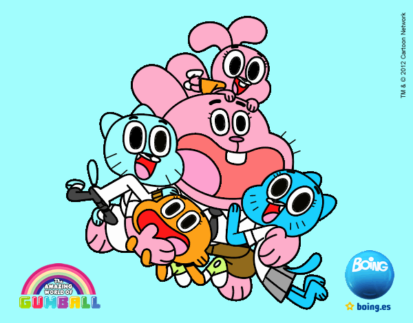 Gumball y amigos contentos