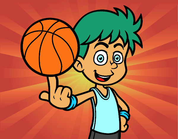 Jugador de baloncesto junior