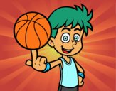 Jugador de baloncesto junior