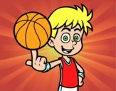 Jugador de baloncesto junior