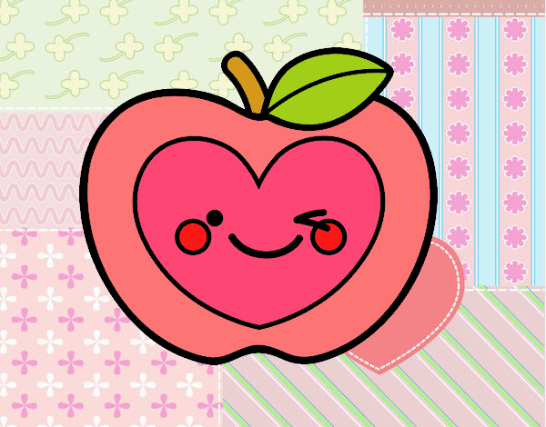 Manzana corazón