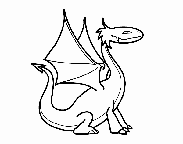 Dibujo de Dragon mitológico pintado por en Dibujos.net el día