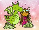 Dragón y princesa