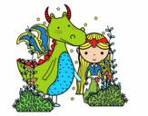 Dragón y princesa