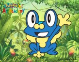 Froakie saludando