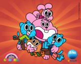 Gumball y amigos contentos