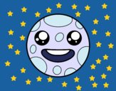 La luna Kawaii