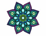 Mandala de flor sencilla