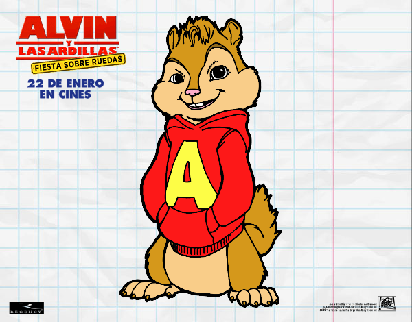 Dibujo de Alvin de Alvin y las Ardillas pintado por en  el día  01-05-20 a las 15:47:02. Imprime, pinta o colorea tus propios dibujos!
