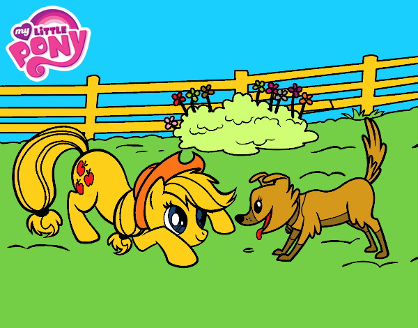 Applejack y Winona