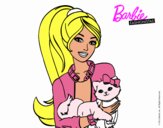 Barbie con su linda gatita