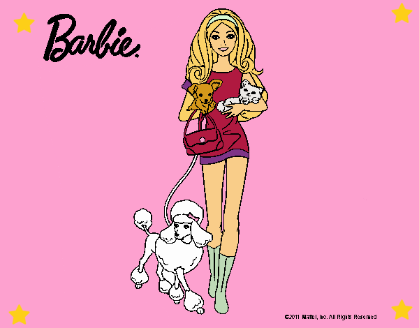 Barbie con sus mascotas