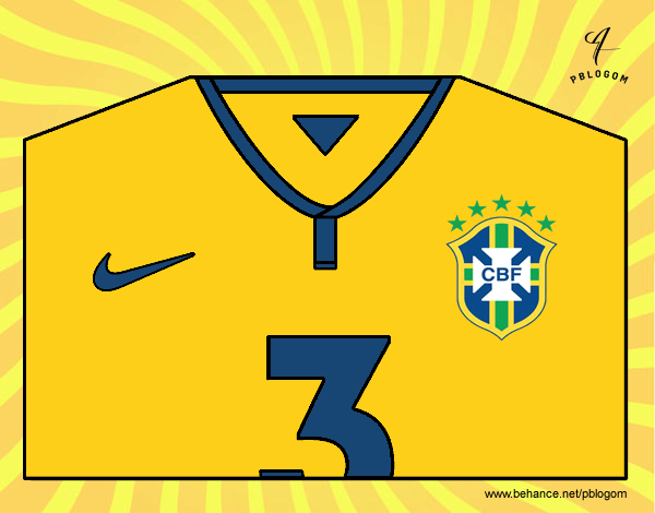 Camiseta del mundial de fútbol 2014 de Brasil