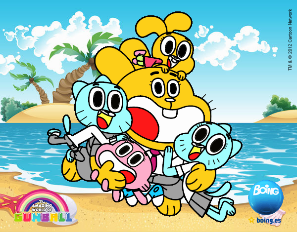 Gumball y amigos contentos