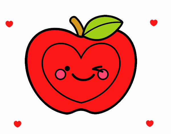 Manzana corazón