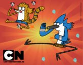 Mordecai y Rigby karatekas