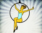 Mujer trapecista