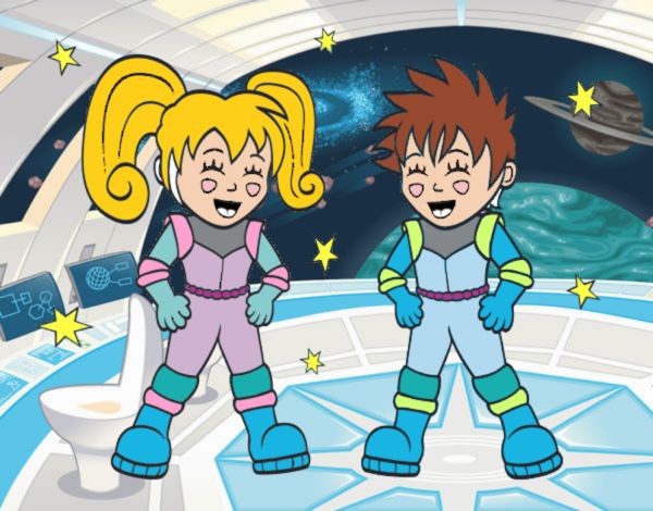 Niños astronautas