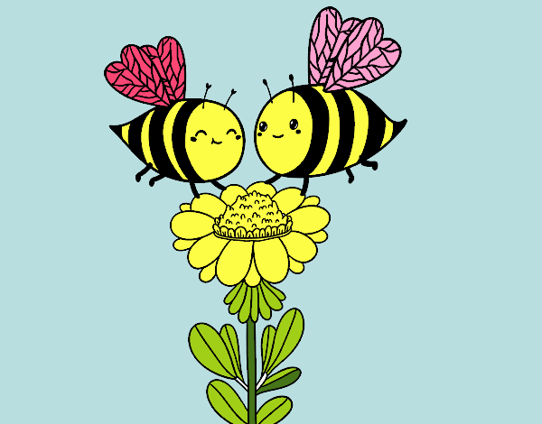 Pareja de abejas