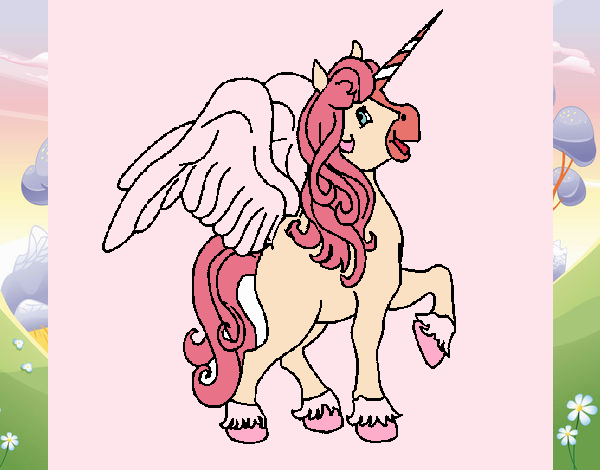 Unicornio con alas