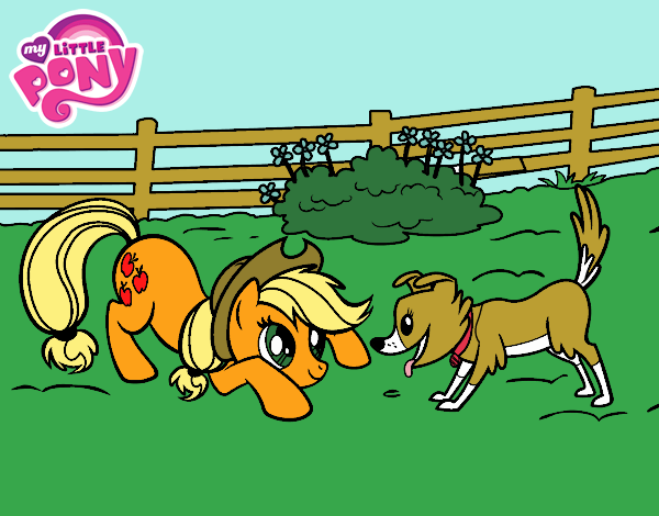 Applejack y Winona