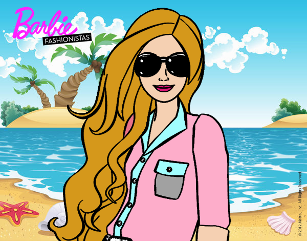 Barbie con gafas de sol