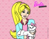 Barbie con su linda gatita