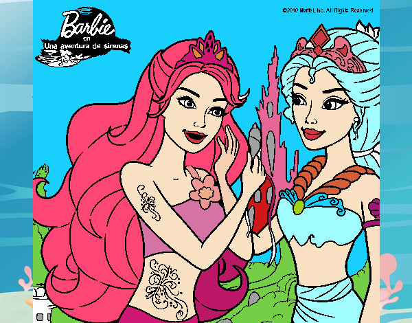 Barbie se despiede de la reina sirena