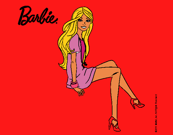 Barbie sentada