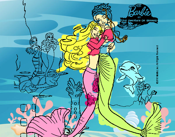 Barbie sirena y la reina sirena