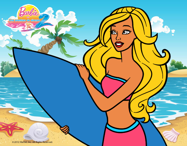 Barbie va a surfear