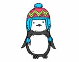 Bebé pingüino con gorrito