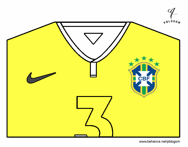 Camiseta del mundial de fútbol 2014 de Brasil